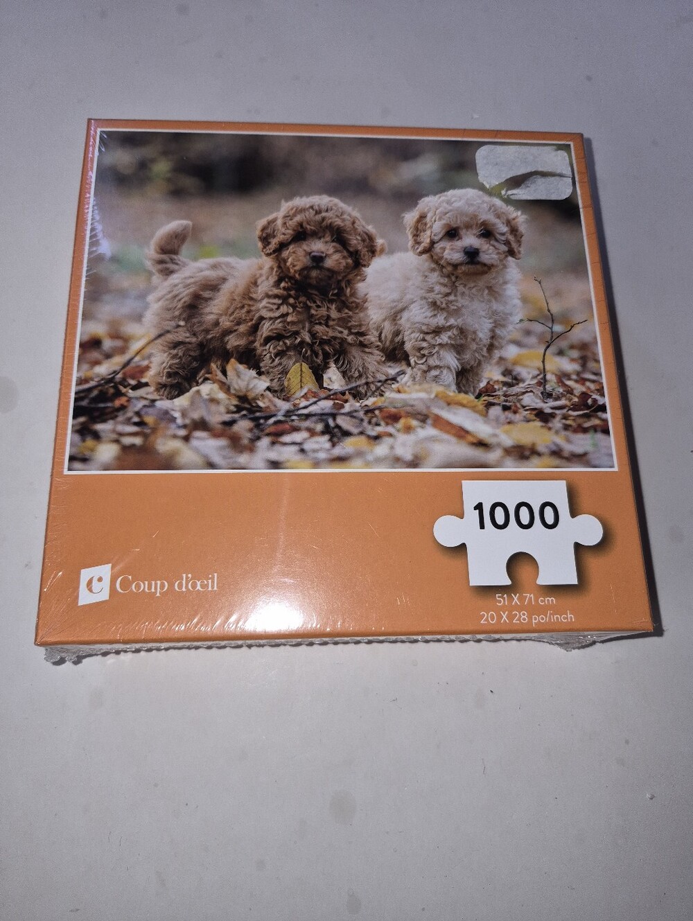 Doodles Fall 1000-Piece Puppy Puzzle - Brown & Cream NWT sealed